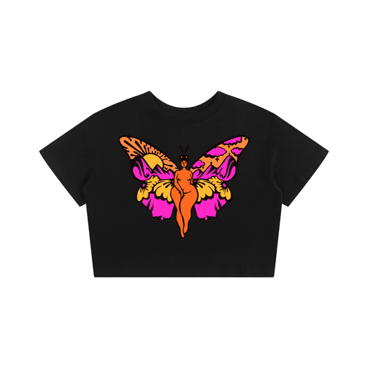 "Truest Reflection" fitted baby tee by ArtistNatalie, front view