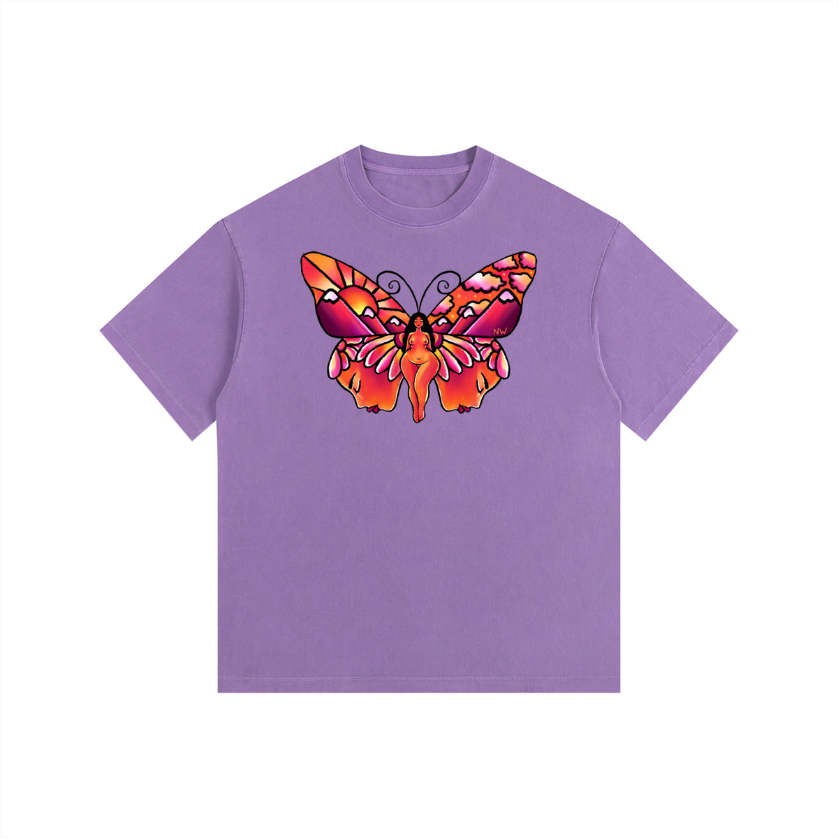 "Truest Reflection" retro washed cotton tee by ArtistNatalie, photo 3