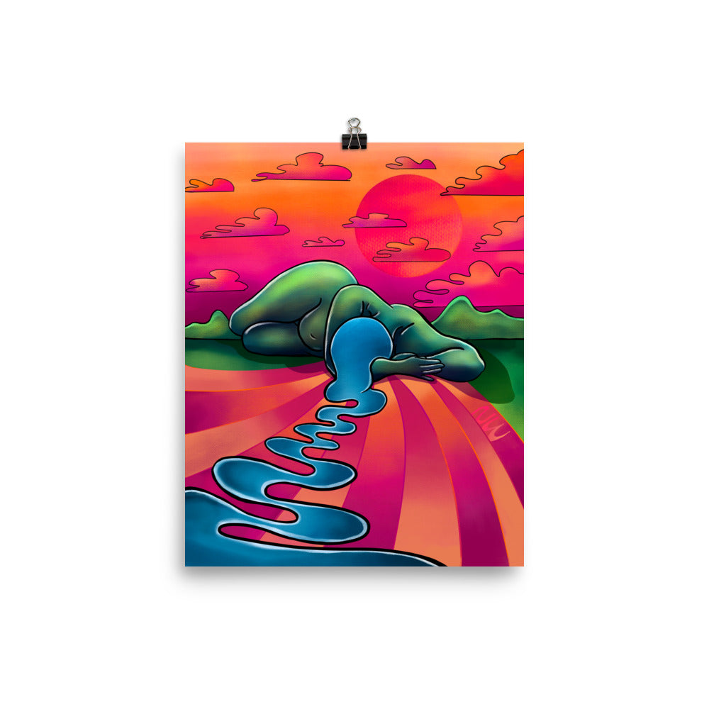 "Unwinding River" art print by ArtistNatalie, photo 4