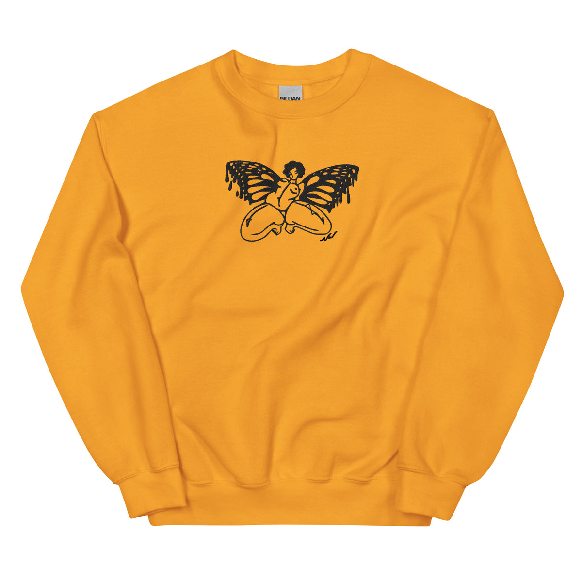 "Take Your Wings And Go" crewneck sweatshirt by ArtistNatalie, front view