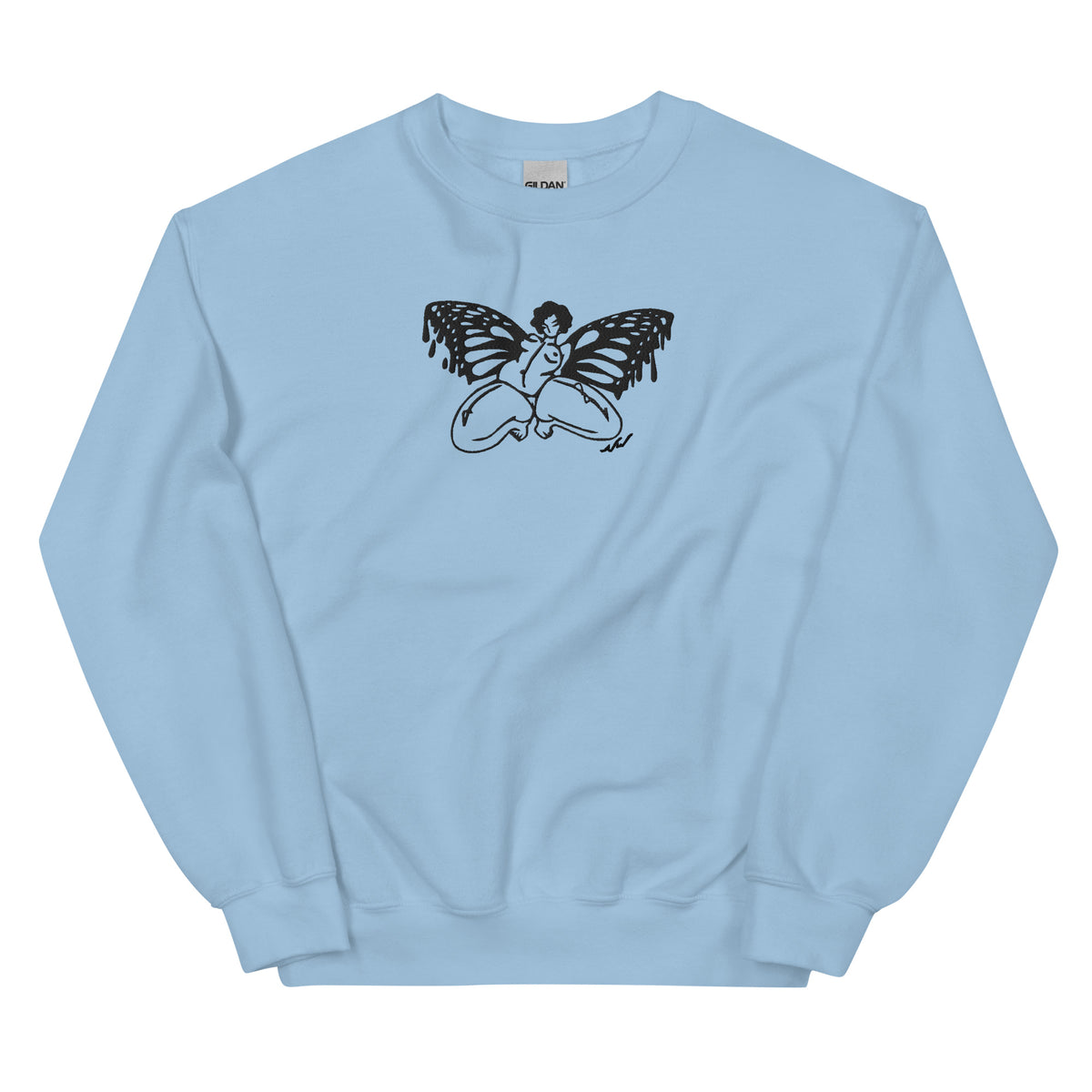 "Take Your Wings And Go" crewneck sweatshirt by ArtistNatalie, alternate view