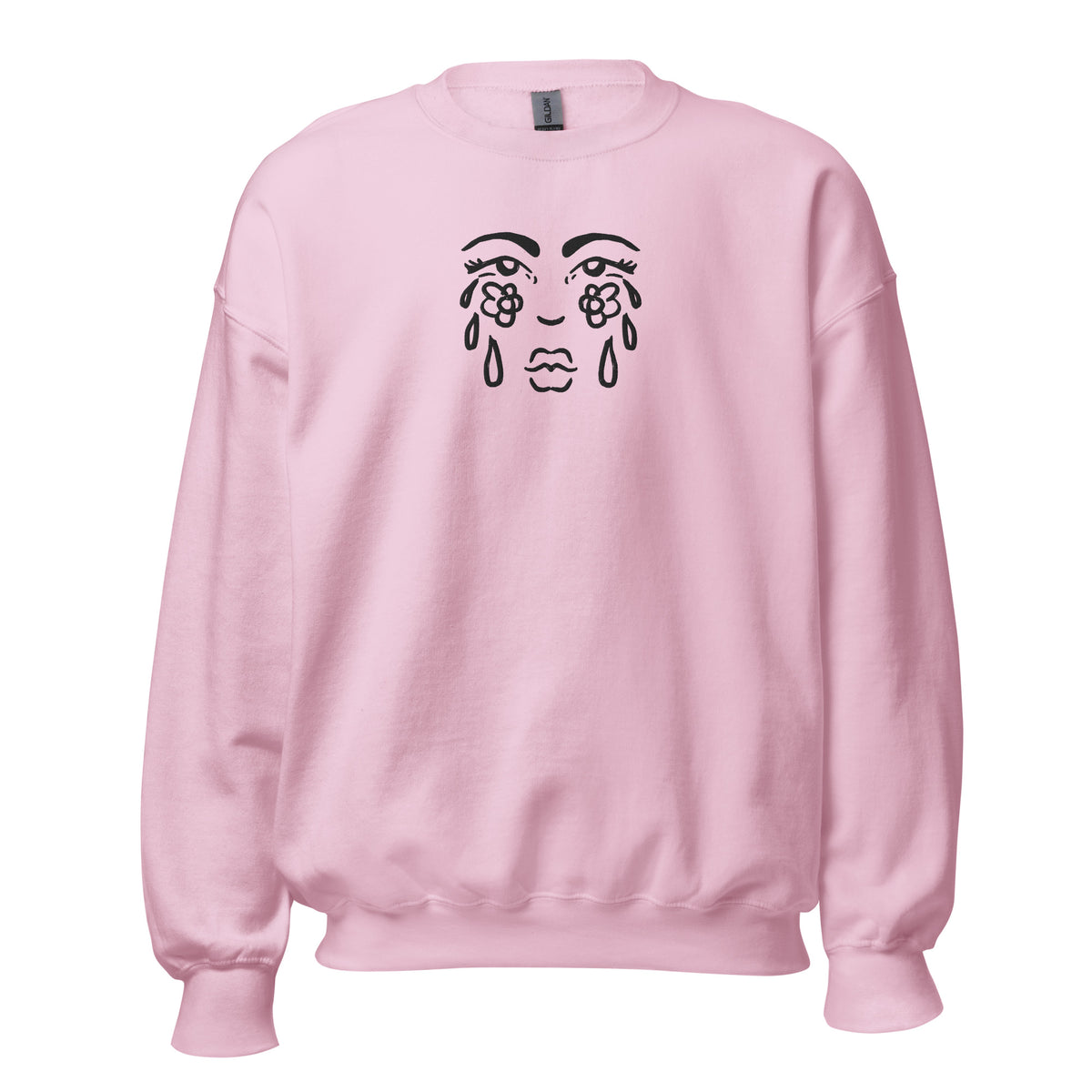 "Cry Flowers" crewneck sweatshirt by ArtistNatalie, alternate view
