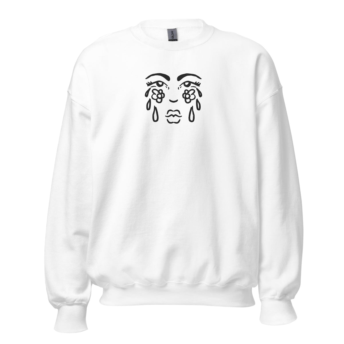 "Cry Flowers" crewneck sweatshirt by ArtistNatalie, photo 9