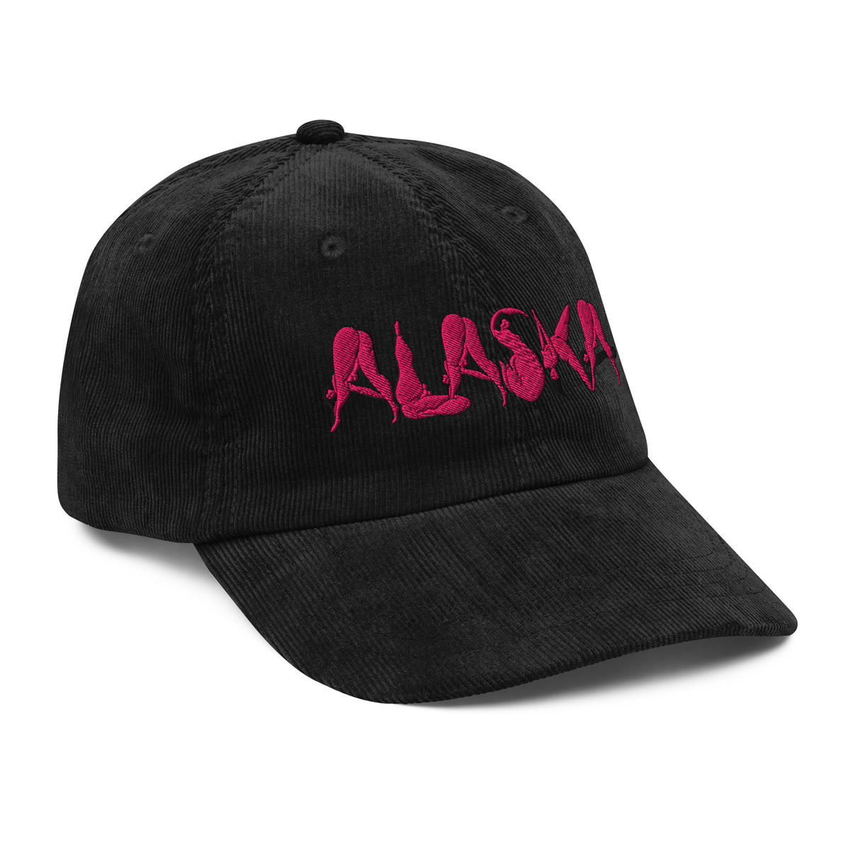 "Alaska" cotton corduroy cap by ArtistNatalie, detail view